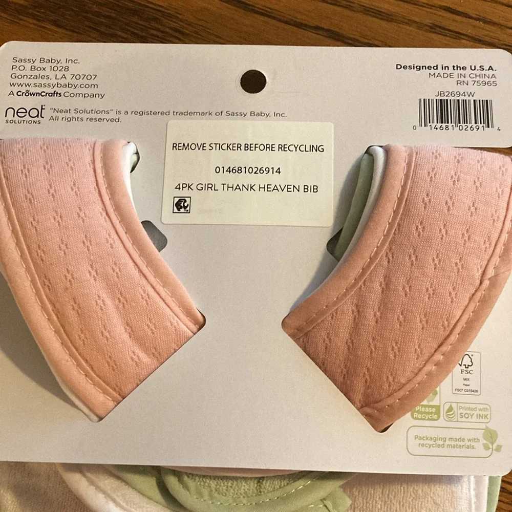 Baby Girl Cloth Bibs